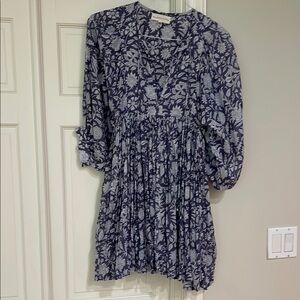 Daughters of India Blue Floral Dress